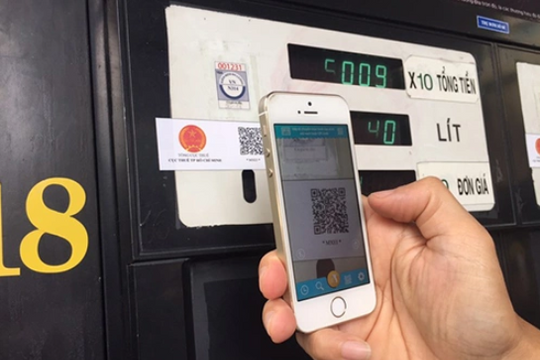 Cây xăng từ chối khách trả tiền bằng quét mã QR
