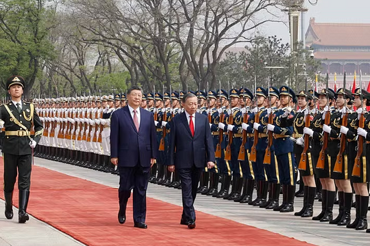 Trung Quốc bắn 21 loạt đại bác chào mừng Tổng Bí thư, Chủ tịch nước Tô Lâm