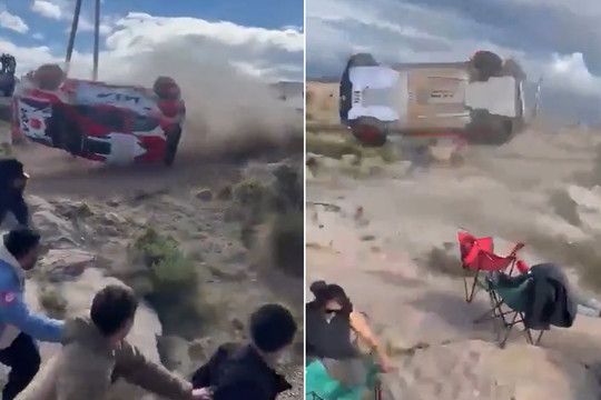 Xe đua bay vào khán giả, đám đông thương vong