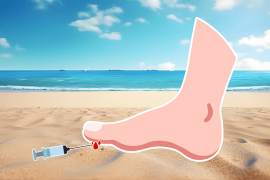 5 bước xử trí khi dẫm phải kim tiêm ở nơi công cộng