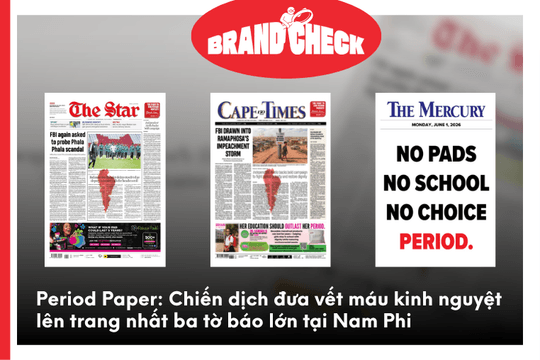 Chiến dịch Period Paper: Đưa vết máu kinh nguyệt lên trang nhất ba tờ báo lớn tại Nam Phi