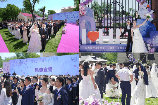 Đại học Trung Quốc tặng nhẫn kim cương cho nghiên cứu sinh trong lễ cưới tập thể