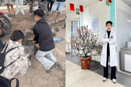 Nam sinh viên y khoa kịp thời cứu sống người bất tỉnh ở Hà Nội