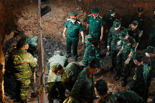 Đã tìm được 74 hài cốt anh hùng liệt sĩ tại công viên Lê Thị Riêng