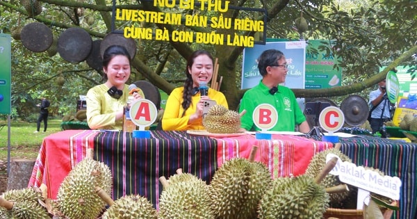 Nữ bí thư xã tham gia livestream, giúp nông dân bán gần 60 tấn sầu riêng