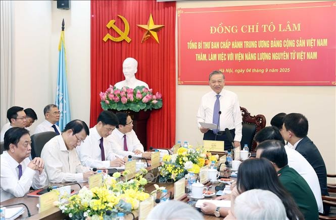 Tổng Bí thư Tô Lâm: Phát triển ứng dụng năng lượng nguyên tử phải là chiến lược lâu dài