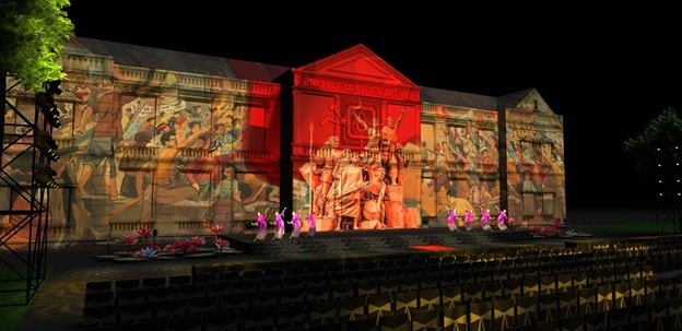 Ngọn lửa cách mạng Xô Viết Nghệ Tĩnh được tái hiện bằng nghệ thuật 3D mapping