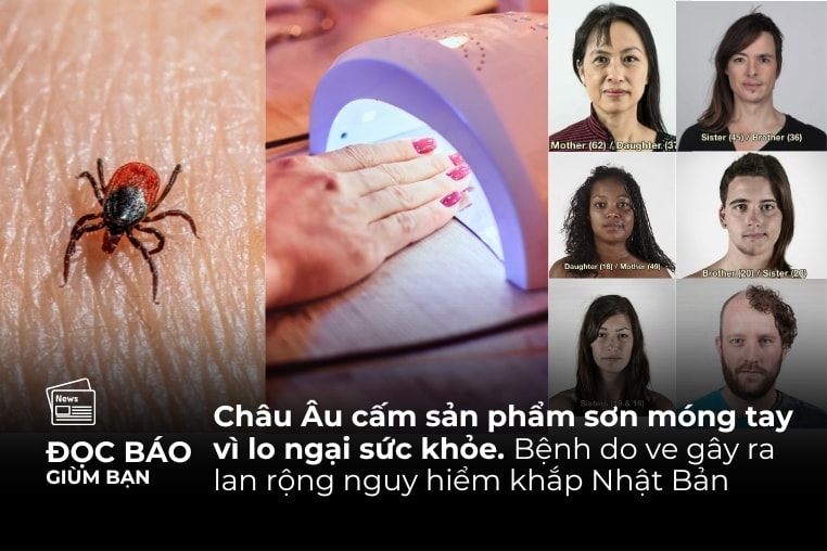 5/9/2025 | Châu Âu cấm sản phẩm sơn móng tay vì lo ngại sức khỏe. Bệnh do ve gây ra lan rộng khắp Nhật Bản