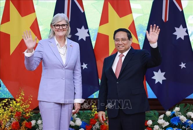 Thủ tướng Phạm Minh Chính hội kiến Toàn quyền Australia Sam Mostyn