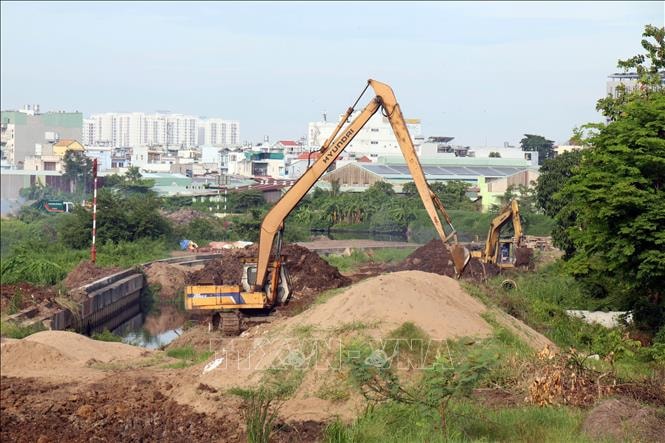 Thiếu vật liệu, dự án kênh Tham Lương - Bến Cát nguy cơ chậm tiến độ