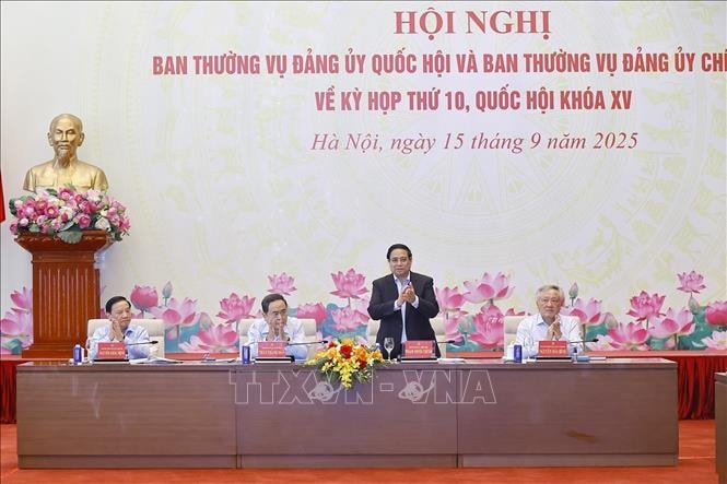 Hội nghị Ban Thường vụ Đảng ủy Quốc hội và Ban Thường vụ Đảng ủy Chính phủ chuẩn bị Kỳ họp thứ 10
