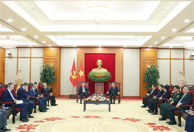 Tổng Bí thư Tô Lâm tiếp Trợ lý Tổng thống Nga, Chủ tịch Hội đồng Biển Liên bang Nga