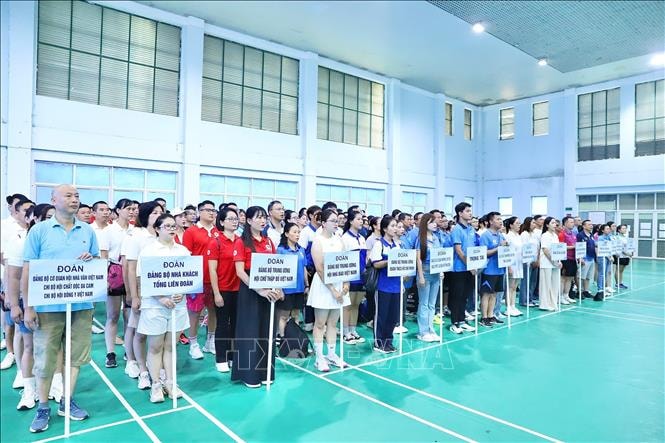 Khai mạc Hội thao chào mừng Đại hội Đảng bộ MTTQ, các đoàn thể Trung ương lần thứ I