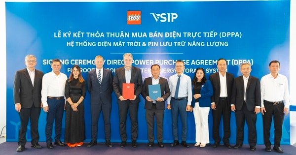 LEGO Manufacturing Việt Nam ký kết thỏa thuận mua bán điện trực tiếp với VSIP nhằm thúc đẩy phát triển bền vững