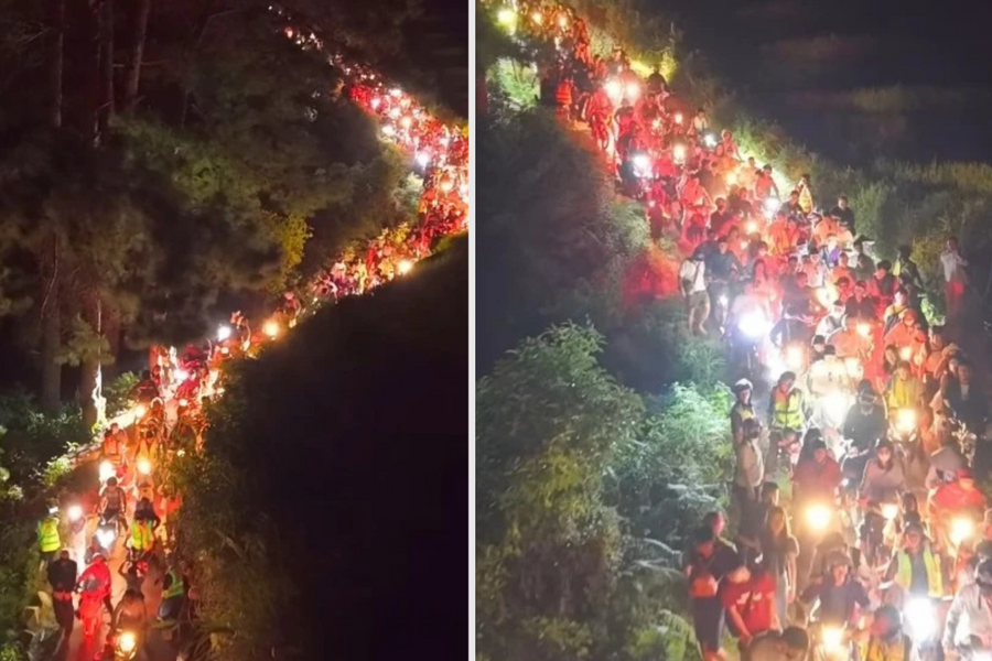 Khách đổ đến 'săn' lúa chín, Mù Cang Chải tắc đường đến đêm