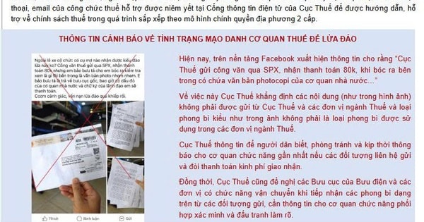 Thuế TP HCM cảnh báo những thủ đoạn lừa đảo mới