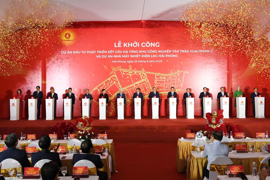 Tập đoàn Vingroup khởi công KCN Tân Trào và Nhà máy Nhiệt điện LNG Hải Phòng
