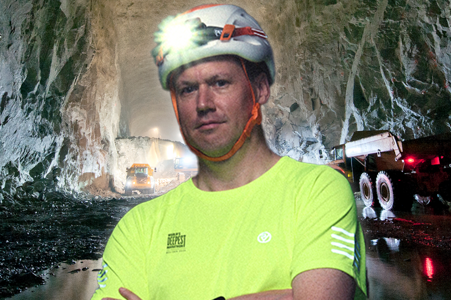 Chạy marathon ở độ sâu 1.100 mét dưới lòng đất