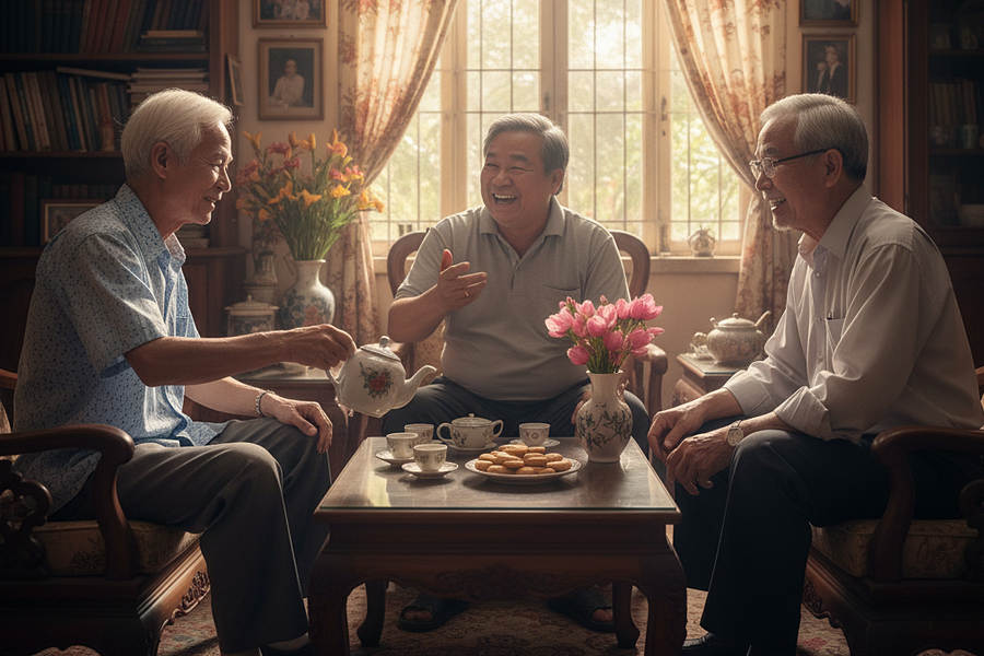 Bố tôi về hưu không chờ có người 'đến nhà tặng bánh trung thu'