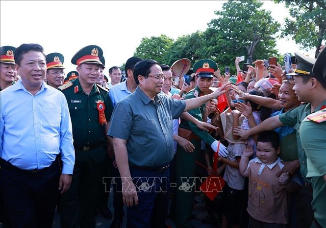 Thủ tướng Phạm Minh Chính dự lễ khánh thành cầu Phong Châu mới