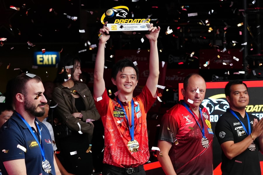 Cơ thủ Đài Loan vô địch billiards 10 bi năm thế giới