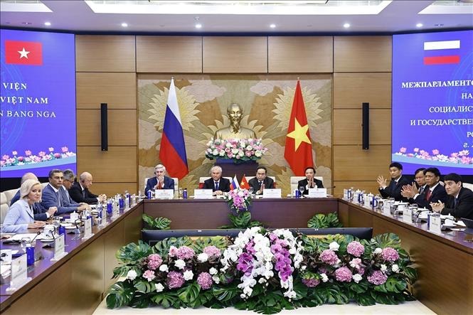 Chủ tịch Duma Quốc gia Quốc hội Liên bang Nga Vyacheslav Volodin kết thúc tốt đẹp chuyến thăm chính thức Việt Nam