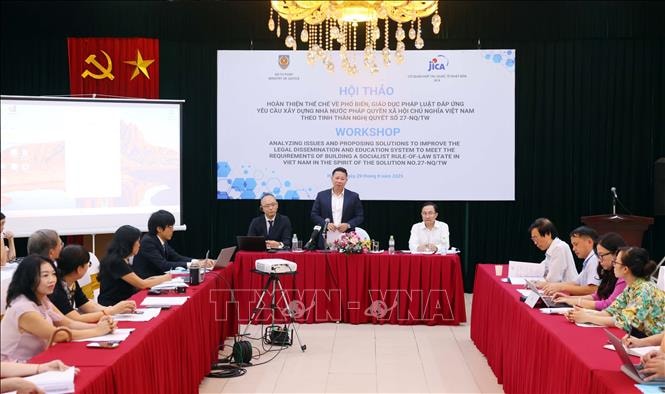 Trao đổi, chia sẻ kinh nghiệm hoàn thiện thể chế về phổ biến, giáo dục pháp luật