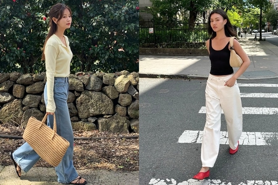 7 kiểu giày mặc đẹp với quần jeans ống rộng