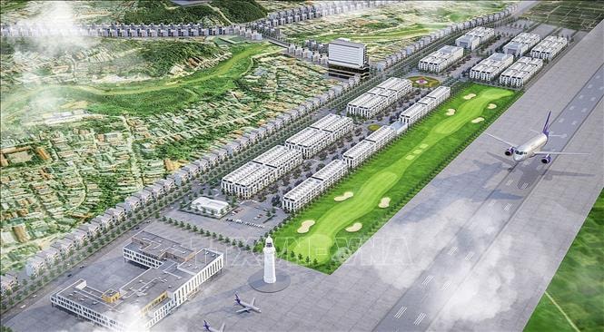 Khởi công xây dựng Khu đô thị mới, phố đi bộ sân bay Mường Thanh