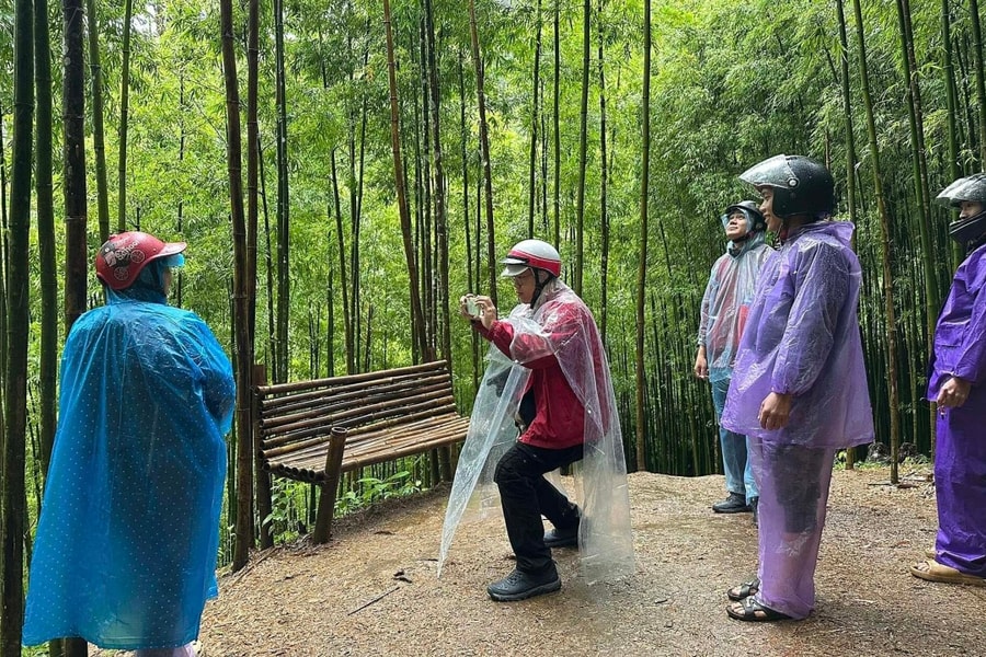 Hoãn tour 'săn' mùa vàng vì mưa, sạt lở