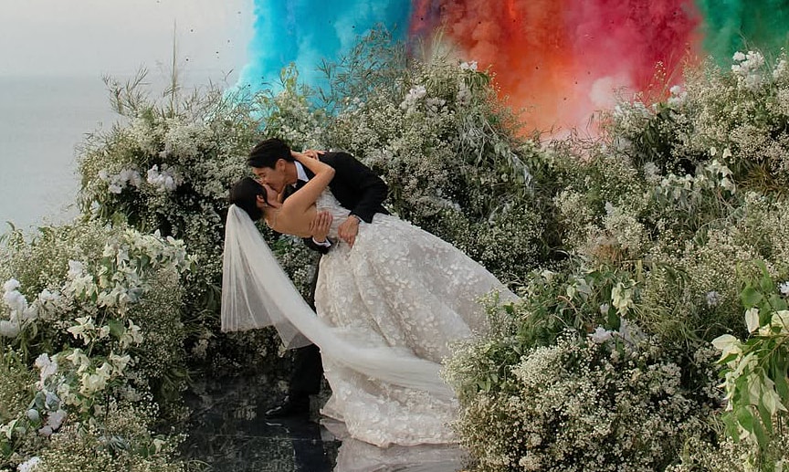 Mỹ nhân TVB Huỳnh Bích Liên cưới ở biển