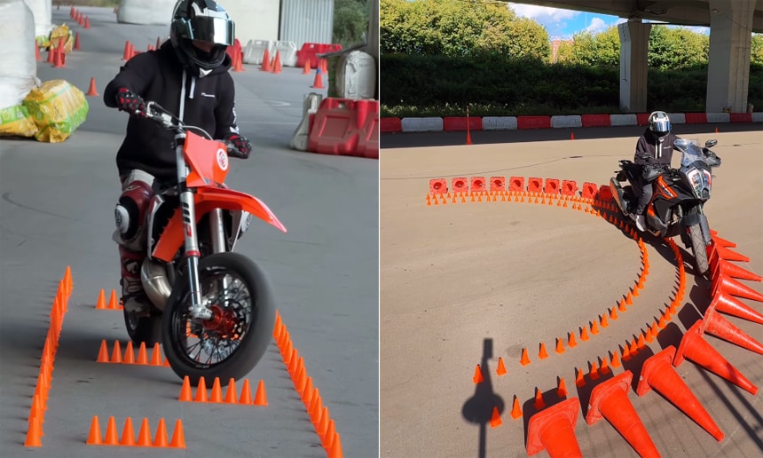 Kỹ năng lái môtô vượt chướng ngại vật