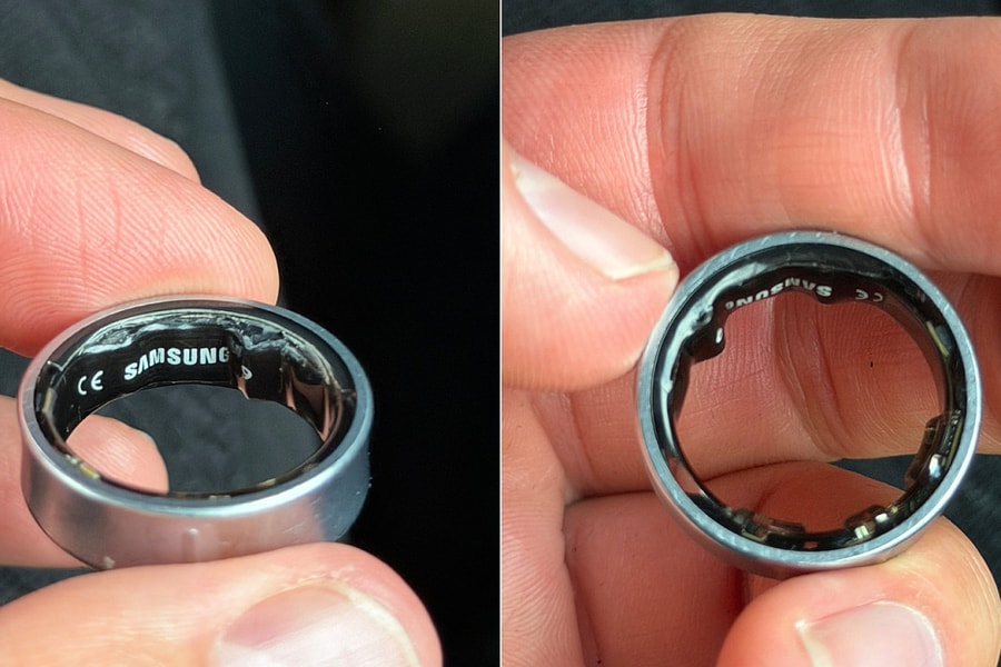 Nhẫn Galaxy Ring kẹt ở ngón tay do phồng pin