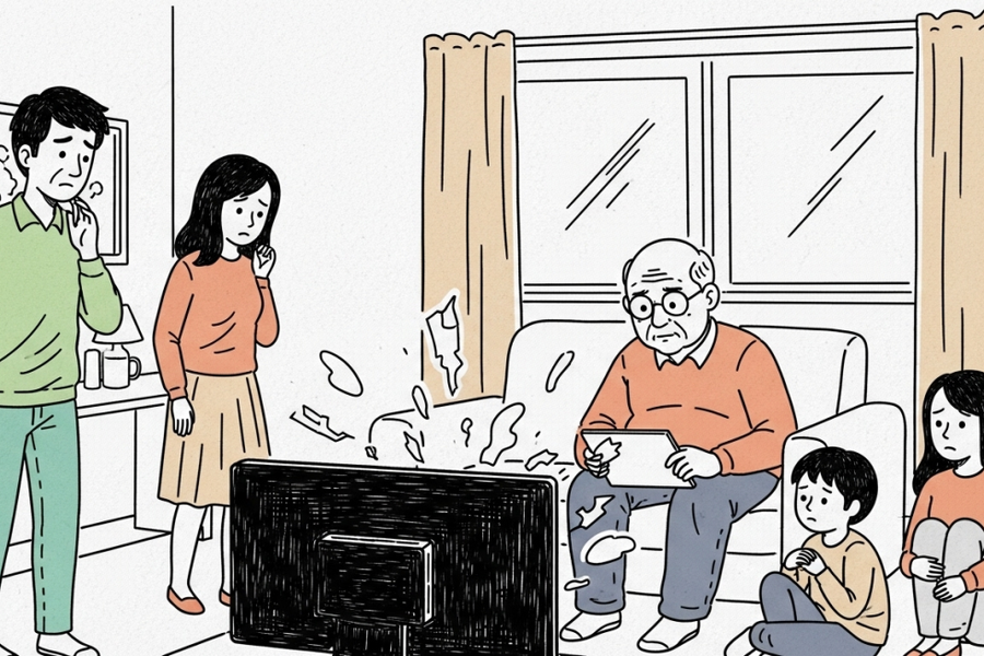 Bố càng lớn tuổi, tần suất xem phim nóng càng nhiều