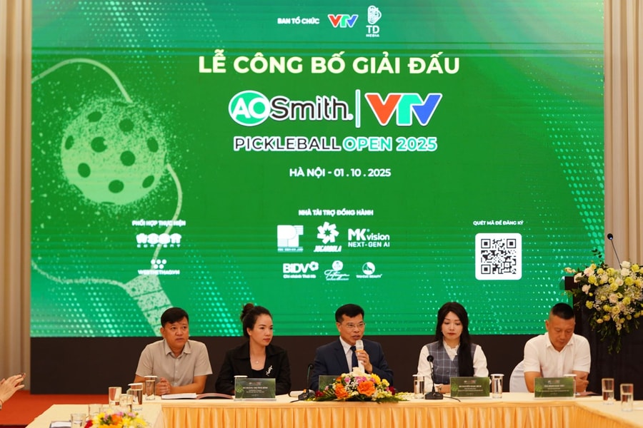 Giải VTV A. O. SMITH Pickleball Open 2025: Góp phần nâng tầm Pickleball Việt Nam