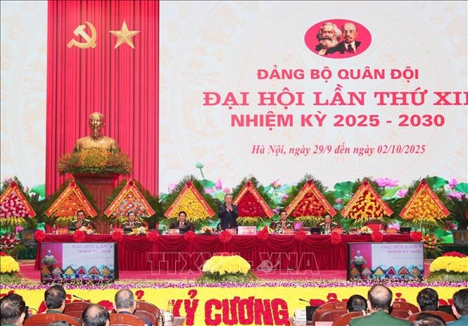Tổng Bí thư Tô Lâm dự Bế mạc Đại hội Đảng bộ Quân đội lần thứ XII, nhiệm kỳ 2025 - 2030