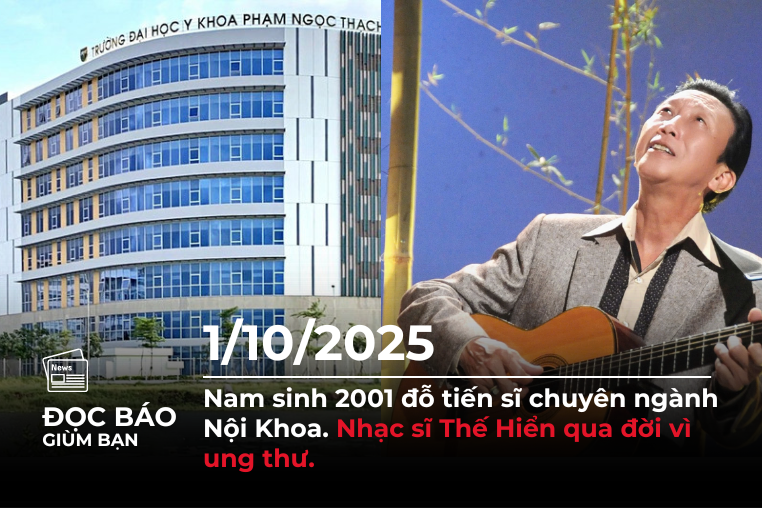 Nam sinh 2001 đỗ tiến sĩ chuyên ngành Nội Khoa. Nhạc sĩ Thế Hiển qua đời vì ung thư