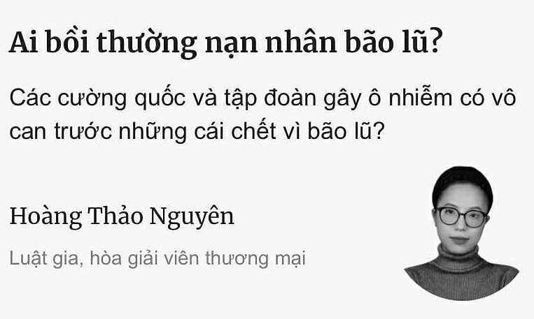 Ai bồi thường nạn nhân bão lũ?