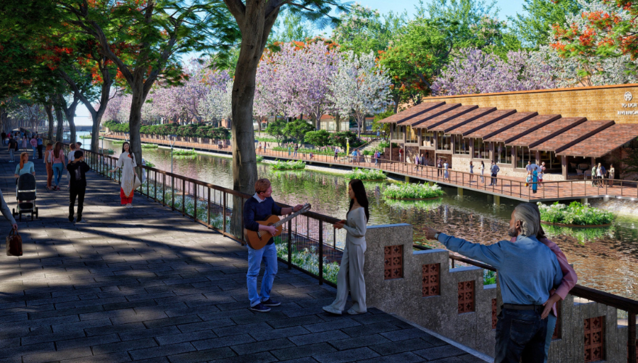 Xóa ô nhiễm sông Tô Lịch thế nào khi xây công viên dọc đôi bờ?