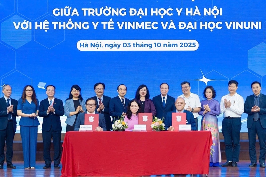 Trường Đại học Y Hà Nội, VinMec và VinUni ký hợp tác chiến lược