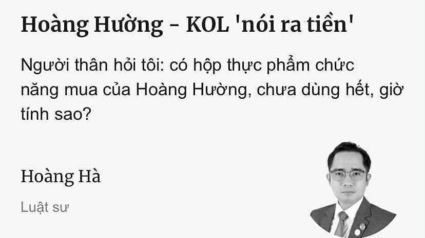 Hoàng Hường - chuyện KOL 'nói ra tiền'