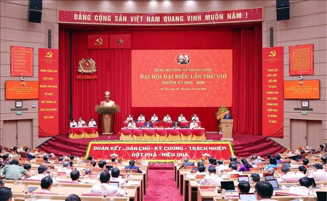 Bế mạc Đại hội đại biểu Đảng bộ Công an Trung ương lần thứ VIII, nhiệm kỳ 2025 - 2030