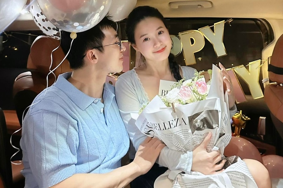 Ông xã mừng sinh nhật Midu