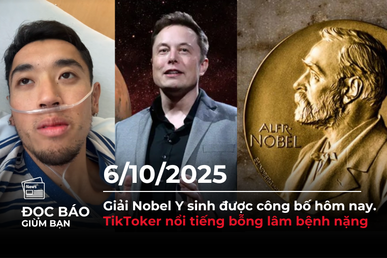 Giải Nobel Y sinh được công bố hôm nay. TikToker nổi tiếng bỗng lâm bệnh nặng