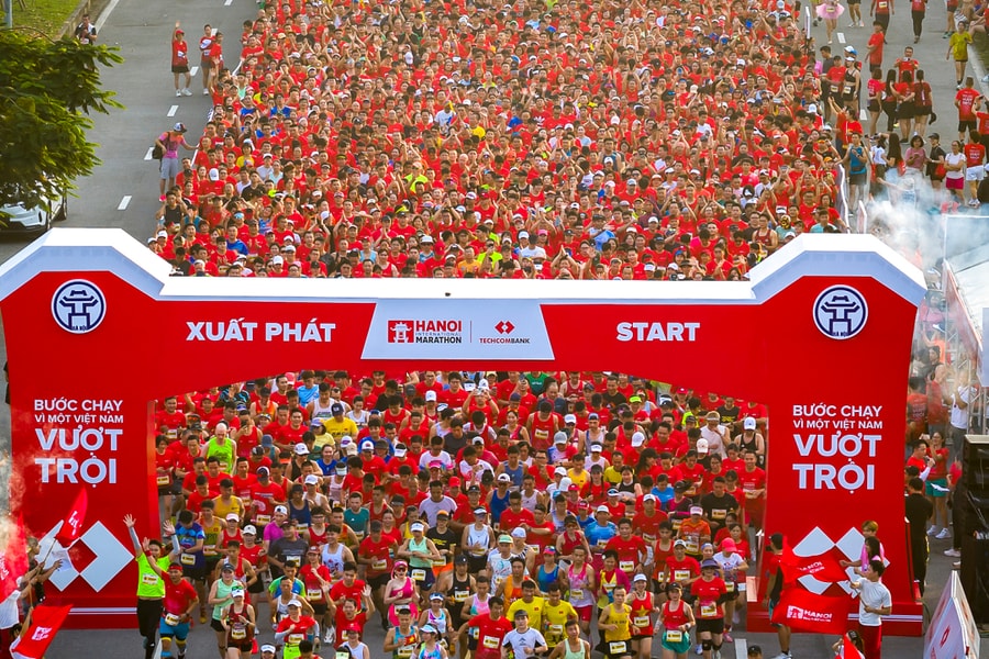 Dấu ấn của giải Marathon Quốc tế Hà Nội Techcombank mùa 4
