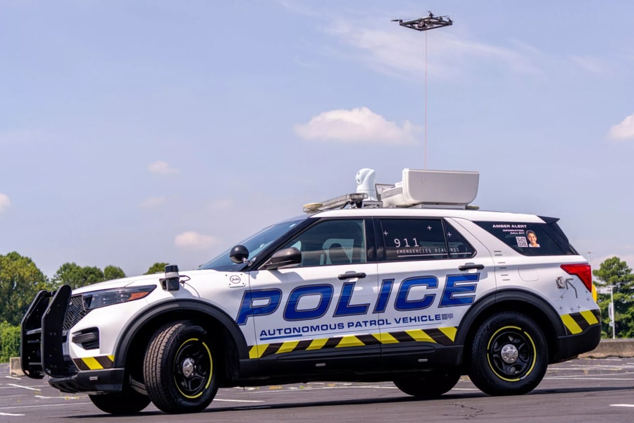 Xe tuần tra không người lái của cảnh sát Mỹ