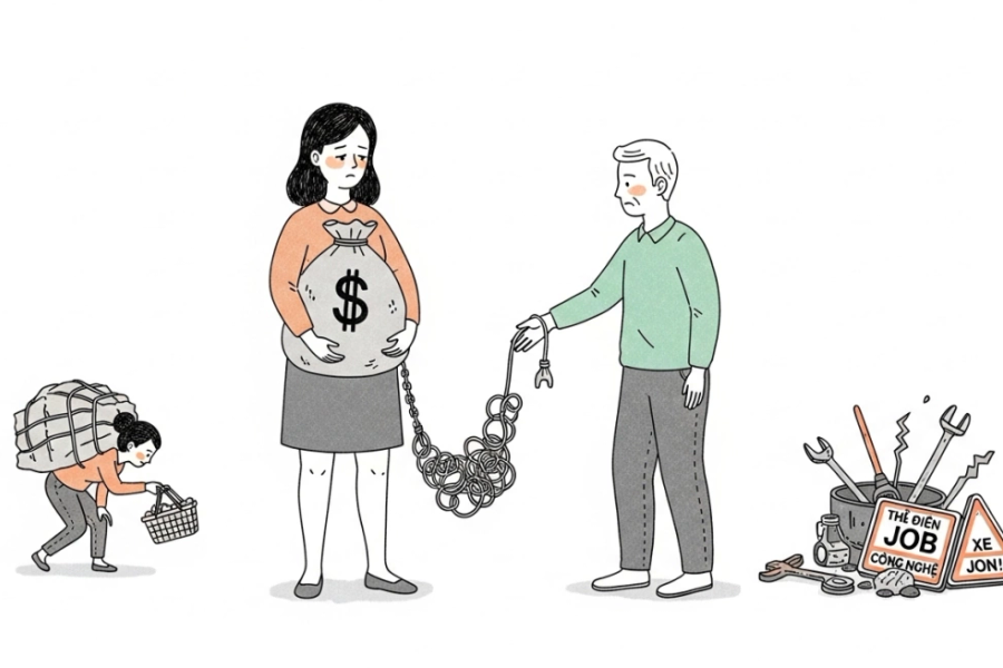 Anh trai hễ kẹt tiền là gọi tôi