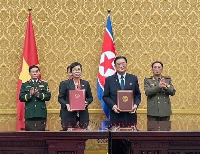 Thỏa thuận hợp tác giữa Thông tấn xã Việt Nam và Hãng Thông tấn Trung ương Triều Tiên