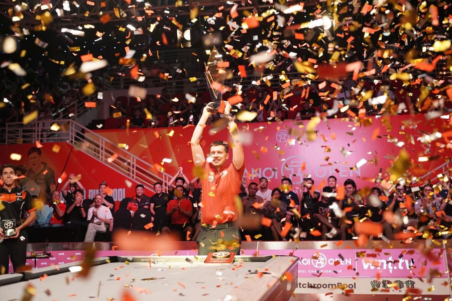 Cơ thủ Pijus Labutis của Lithuania vô địch Hanoi Open Pool Championship 2025