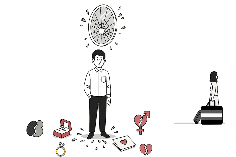 Vợ sắp cưới đòi hủy hôn sau khi tự nhận là người vô tính